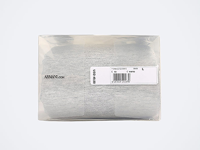 阿瑪尼服飾包裝膠盒細節圖